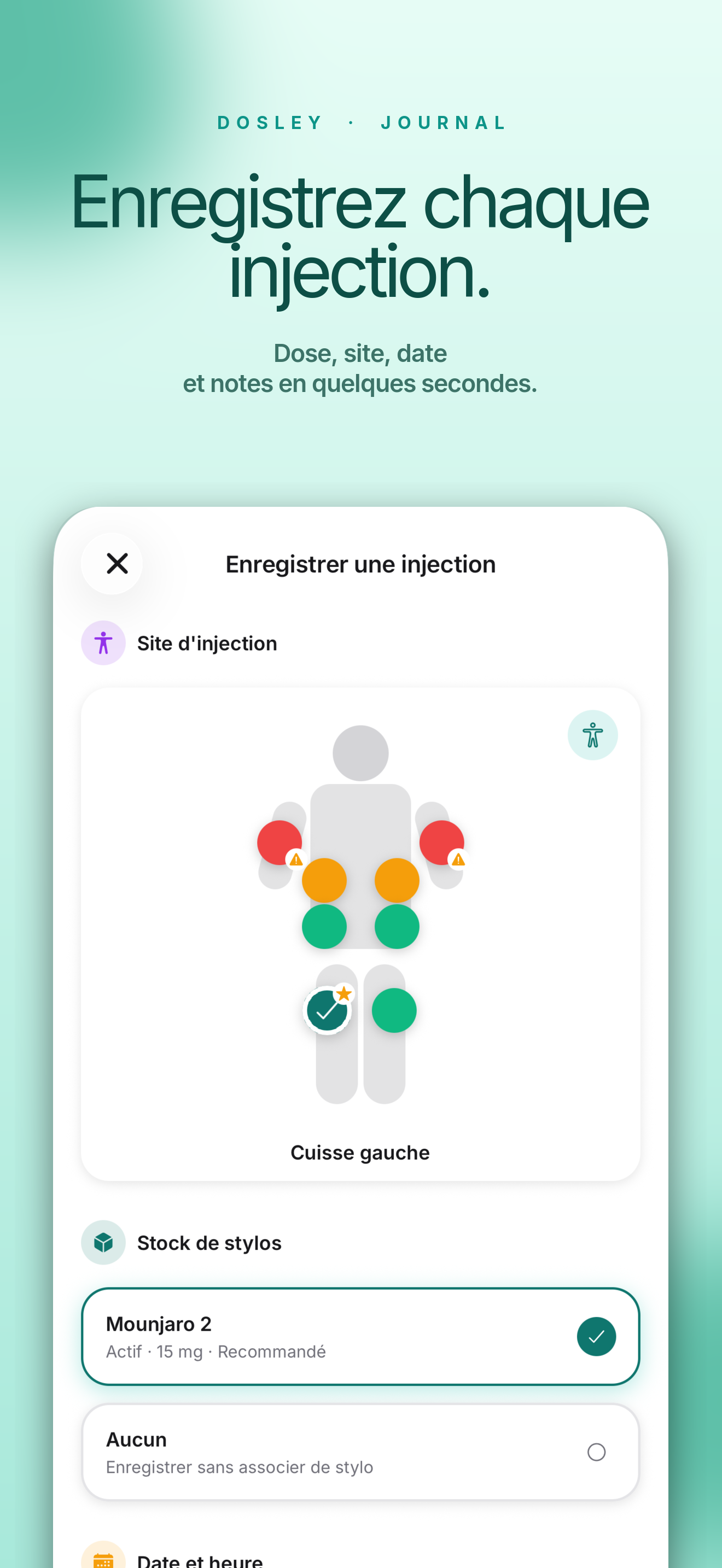 Journal d'injections
